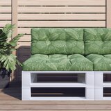 vidaXL Blazina za palete vzorec listja 70x40x12 cm blago Cene