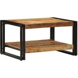 vidaXL Kava miza 70x50x38 cm Masivni neobdelan les Mango Cene