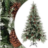  Božićno drvce sa šiškama zeleno-bijelo 195 cm PVC i PE | shoptok.hr