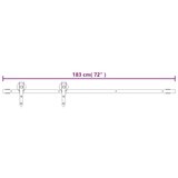  Klizna vrata s priborom za montažu 80 x 210 cm masivna borovina | shoptok.hr