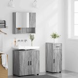  Set namještaja za kupaonicu s ladicama Zidne 3 pcs Siva Sonoma | Eponuda.ba