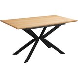 MID.YOU Jedilna Miza Elena, Naravna Barva, Črna, 140-180x80 | Shoptok.si