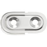  Držač za šipku u ormaru 12 pcs Bijeli cink 40 x 18 x 10 mm | shoptok.hr