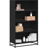  Polica za knjige crna 80,5x35x139 cm izrađeno drvo | shoptok.hr