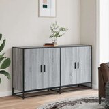 vidaXL Komoda Siva Sonoma 134x35x76 cm Konstruirano drvo | shoptok.hr