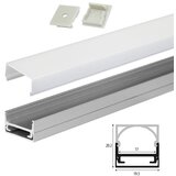  Set B aluminijumski profil za LED trake 1m 20.2x19.5 mm Cene