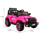  Otroški avto na akumulator Full Time 4WD 4x4 - roza | Shoptok.si