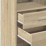  Visoka komoda boja hrasta 40 x 42,5 x 124 cm konstruirano drvo | shoptok.hr