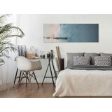  Slika - Sea and Wooden Bridge (1 Part) Narrow Grey 135x45 | shoptok.hr