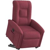  Naslanjač s funkcijo vstajanja vinsko rdeče blago, (21824685) | Shoptok.si