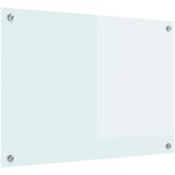 vidaXL Zaščita za kuhinjo Bela 70 x 50 x 0.8 cm kaljeno steklo | Shoptok.si