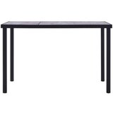 Maison Chic Jedilna miza - Kuhinjska miza - Jedilni stol črna in betonsko siva 160x80x75 cm mediapan, (21715226) | Shoptok.si