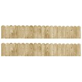vidaXL Vrtne obrobe 2 kosa 120 cm impregnirana borovina Cene
