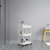 Bessagi Home Kopalniški Regal Sandro, S Kolesci, Bela | Shoptok.si