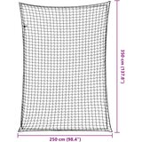  Mreža za prikolicu s elastičnim užetom crna 3,5 x 2,5 m PP | shoptok.hr