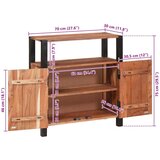 Ormarić Komoda Smeđa 70 x 30 x 75 cm Čvrsto drvo akacije | shoptok.hr