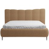 MID.YOU OBLAZINJENA POSTELJA 180 cm x 200 cm , les, tekstil, leseni material terakota | Shoptok.si