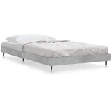  Okvir kreveta boja betona 90x200 cm od konstruiranog drva | shoptok.hr