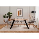 MID.YOU JEDILNA MIZA, črna, hrast artisan | Shoptok.si