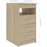  Radni stol boja hrasta sonome 140 x 50 x 76 cm od iverice | shoptok.hr