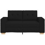  Dvosjed crne boje 160x77x82 cm tkanina | shoptok.hr