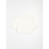 Sinsay Pamučna bluza s čipkastom aplikacijom | shoptok.hr