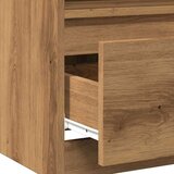 vidaXL Nočna omarica artisan hrast 40x40x50 cm inženirski les | Shoptok.si