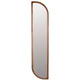 White Label Stensko ogledalo z lesenim okvirjem 26x120 cm Nyko – | Shoptok.si
