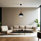 Opviq retro 3 siyah beyaz Camlı Sarkıt blackwhite chandelier Cene
