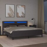  Krevetna konstrukcija Siva 200 x 200 cm Umjetna koža | shoptok.hr