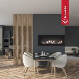 Kratki Bio kamin ugaoni Delta 1200 desni tuv, Crni | Eponuda.com