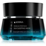 KORIKA Korean Heritage Silk & 8 Types of Hyaluronic Acid Silk Sleeping Mask hidratantna i hranjiva maska za lice za noć 50 ml Cijene