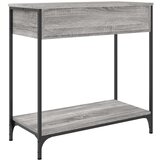  Konzolni stol siva boja hrasta 75x34 5x75 cm konstruirano drvo | shoptok.hr