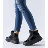 Gemre Black Insulated Sport Snow Boots Fork | ePonuda.com