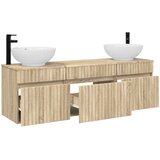  Set ormarića za kupaonicu 3 kom. Hrast sonoma Smeđa 49 x 44,5 x 66,5 cm | shoptok.hr