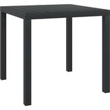 In vrtni stol crni 80 x 80 x 74 cm aluminijum i WPC Cijene