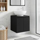  Umivaonik s policom Crna 49,5 x 44,5 x 65 cm Konstruirano drvo | shoptok.hr