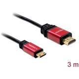 Delock HDMI Priključni kabel [1x Muški konektor HDMI - 1x Muški konektor Mini HDMI tipa C] 3 m Crna Cijene