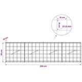  Gabion s žicom debljine 3 5 mm i mrežom 10x10 cm 200x10x50 cm - 10 cm 50 cm 200 cm | shoptok.hr