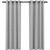  Zavjese za zamračivanje s prstenima 2 kom sive 140 x 175 cm | Eponuda.com