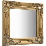 vidaXL Stensko ogledalo v baročnem stilu 40x40 cm zlato | Shoptok.si