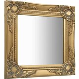 vidaXL Zidno ogledalo u baroknom stilu 40 x 40 cm zlatno | shoptok.hr