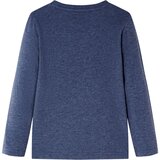  Dječja majica dugih rukava tamnoplava prošarana 128 | shoptok.hr