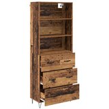 vidaXL Highboard Staro drvo 69,5 x 32,5 x 180 cm Konstruirano drvo | shoptok.hr