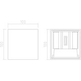  APLED - LED spoljna zidna svetiljka CUBE 2xLED/3W/230V IP65 | Eponuda.com
