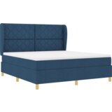  Postelja s pomičnim dnom in vzmetnico Modra 180x200 cm Tkanina, (22051874) | Shoptok.si