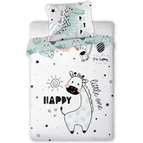 posteljnina 2-delna Cuddles žirafa white/green
