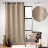 Douceur d intérieur Svetlo rjava zavesa iz šenilje 140x260 cm Leo – | Shoptok.si