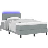 Box spring krevet Svjetlosiva 120 x 190 cm tkanina - Svjetlosiva 120 x 190 cm Dizajn linija | shoptok.hr