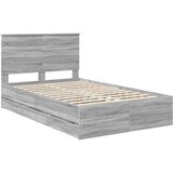  Krevetna konstrukcija Siva Sonoma 120 x 190 cm Inženjersko Drvo | shoptok.hr
